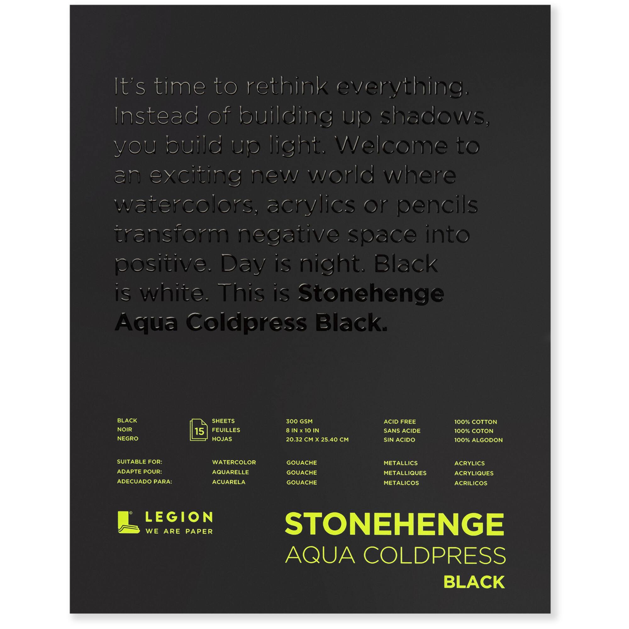 Legion Stonehenge Aqua Coldpress Black Pad